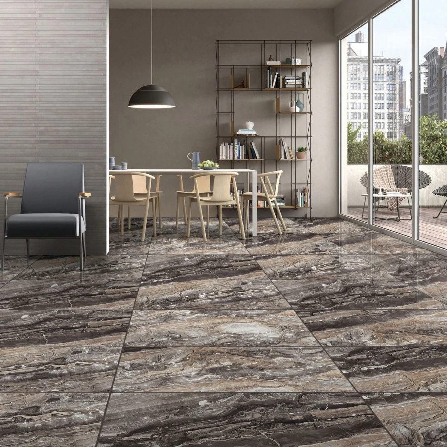 Керамогранит Neodom Luxury Amadeus Polished глянцевый серый N20328 120х60 см