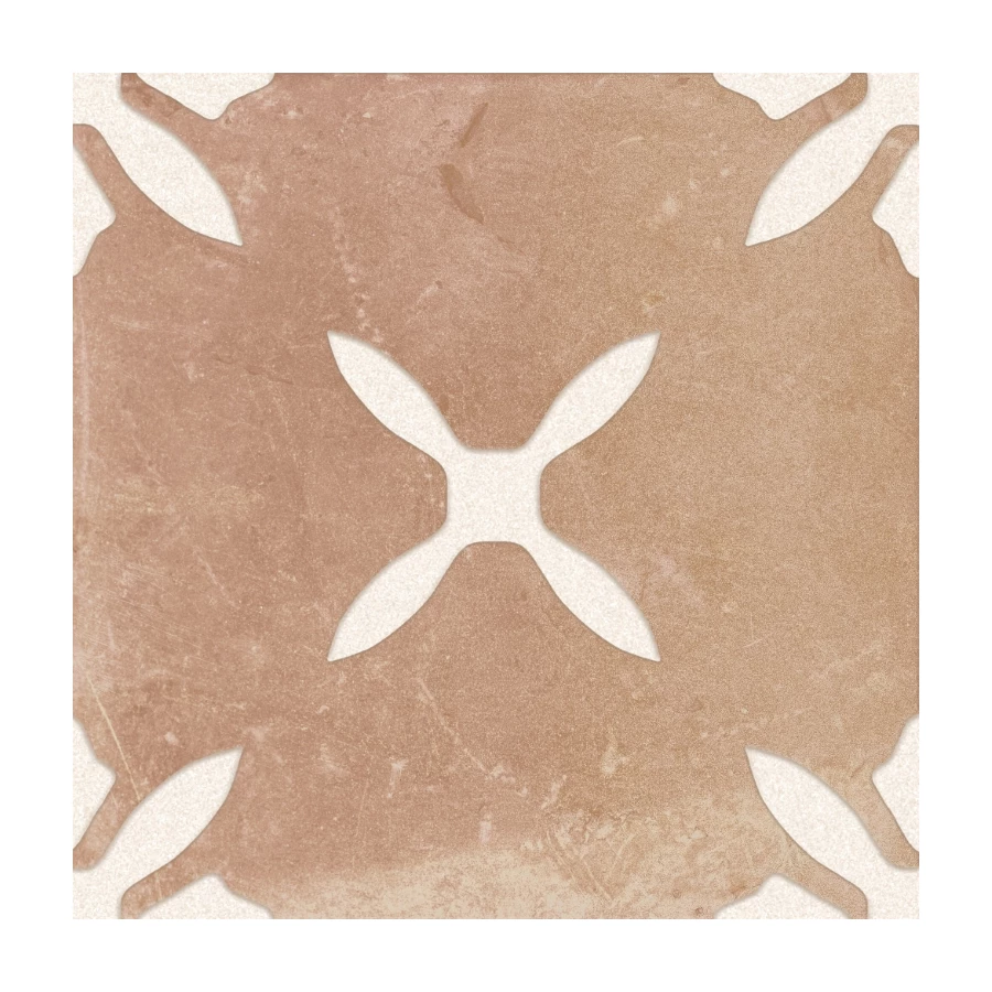 Керамогранит Harmony Peronda Pangea Clay Flower LT матовый бежевый 3386040802 22,3х22,3 см