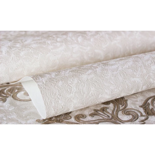 Обои флизелиновые Аспект Бергамо бежевые 70441-25 1,06х10,05 м