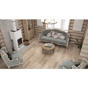 Каменный SPC ламинат Alpine Floor Real Wood синхронное тиснение Дуб натуральный ECO 2-5 43 класс 6 мм 2.23 кв.м 122х18.3 см