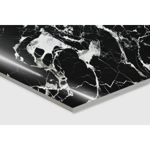 Керамогранит Arcadia Ceramica Elegant Nero High Gloss чёрный HG2001-A 120х60 см