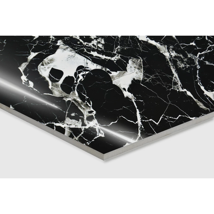 Керамогранит Arcadia Ceramica Elegant Nero High Gloss чёрный HG2001-A 120х60 см