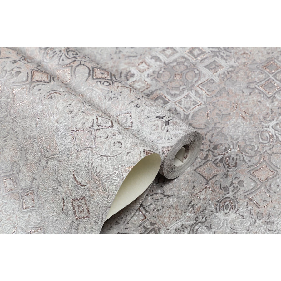 Обои флизелиновые Palitra Life Alexandria серые PL72170-28 1,06х10,05 м