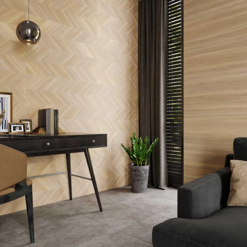 Плитка настенная Керамин Кодама 3Д бежевый 90х30 см