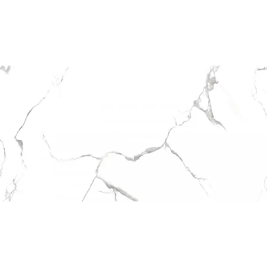 Керамогранит Belleza Evon Statuario глянцевый белый 120х60 см