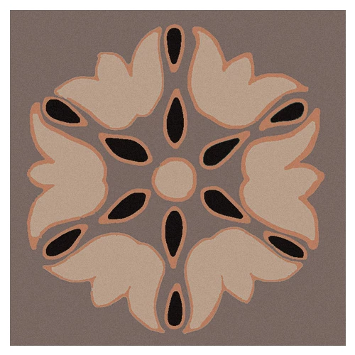 Вставка Kerama Marazzi Анвер 12 коричневый OS\C178\21052 4,85х4,85 см