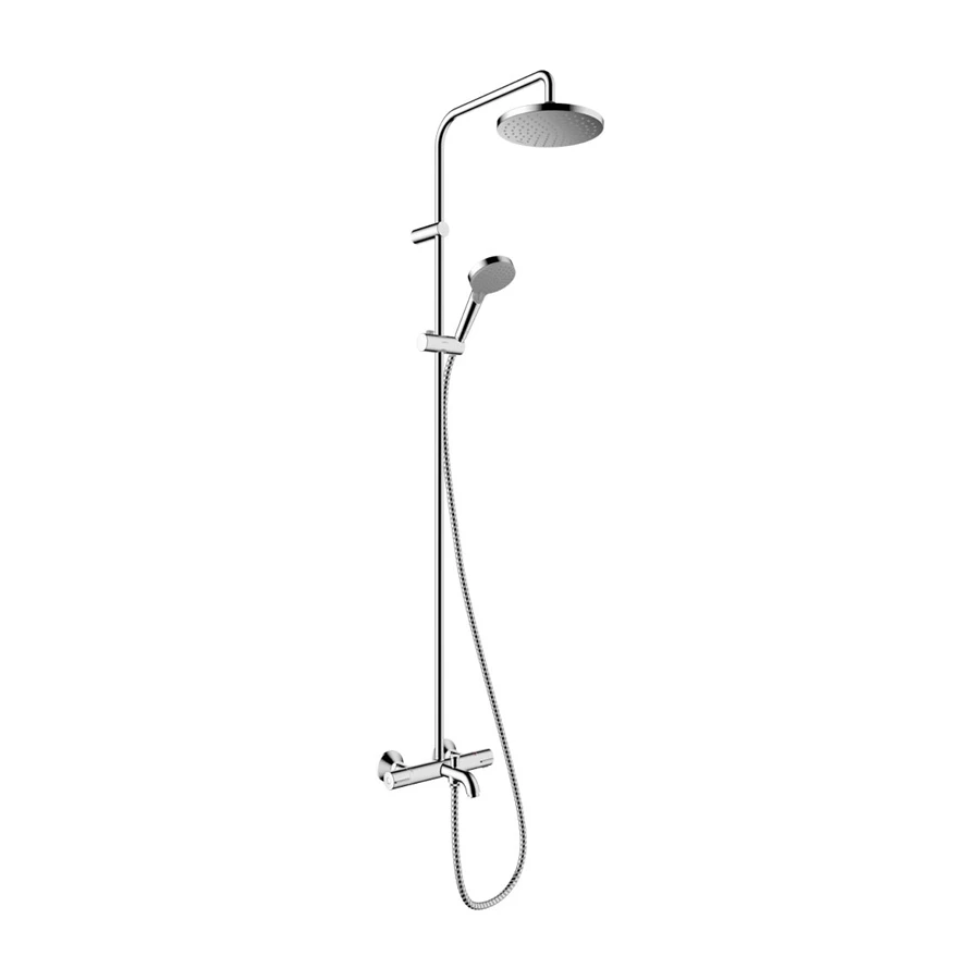 Душевая система Hansgrohe Vernis Blend Showerpipe 200 1jet с термостатом для ванны хром 26274000