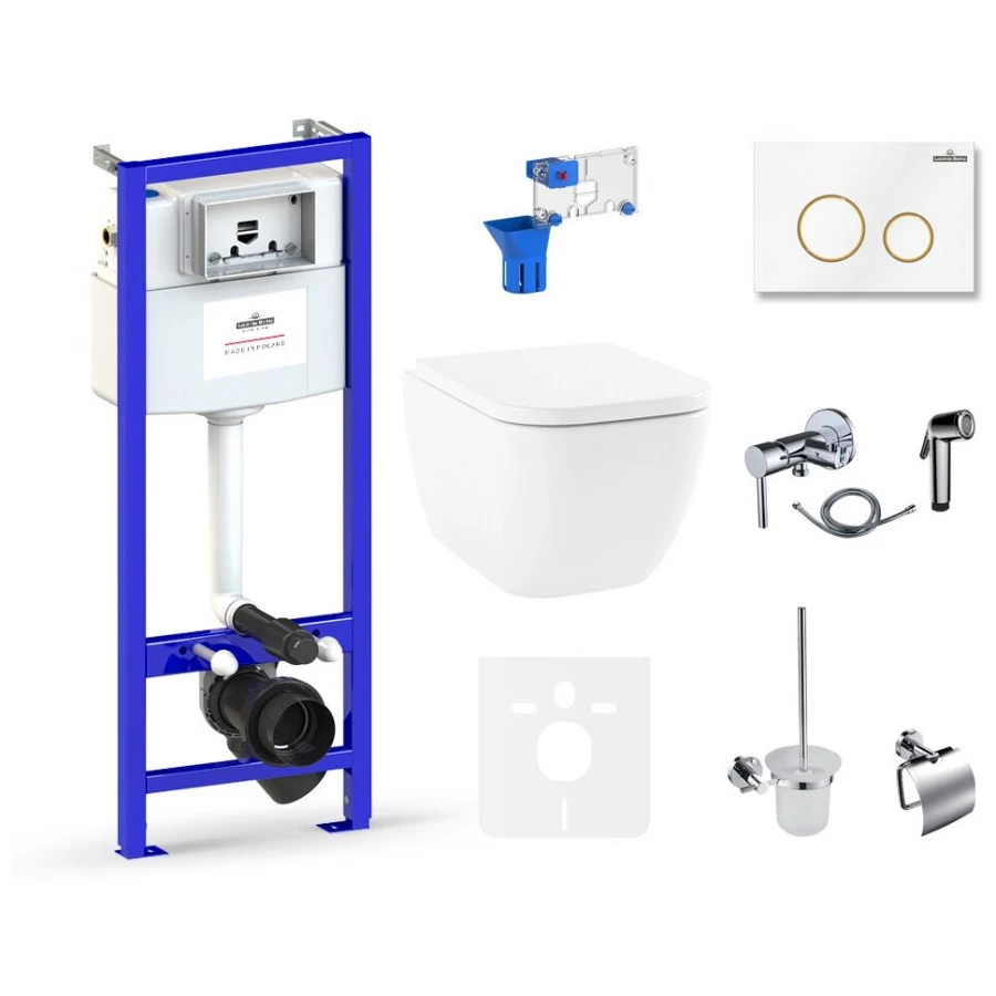 Унитаз Lavinia Boho Relfix One Rimless 75110581 (комплект 10 в 1)