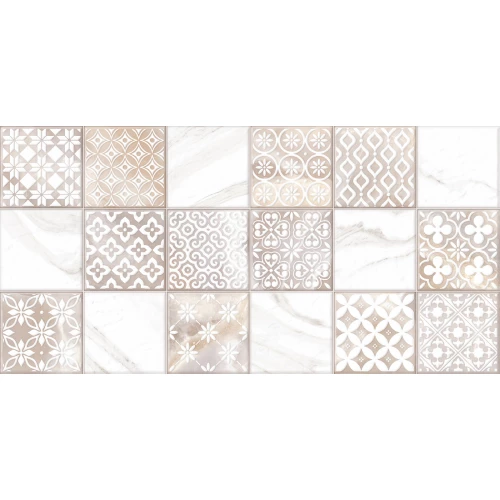 Плитка облицовочная Alma Ceramica Fresco рельефная глянцевая бежевая TWU2550FRC14 50х24,9 см