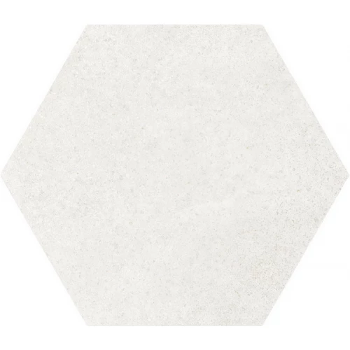 Керамогранит Equipe Гексатайл Цемент Whите / Hexatile Cement White матовый белый 22092 20х17,5 см
