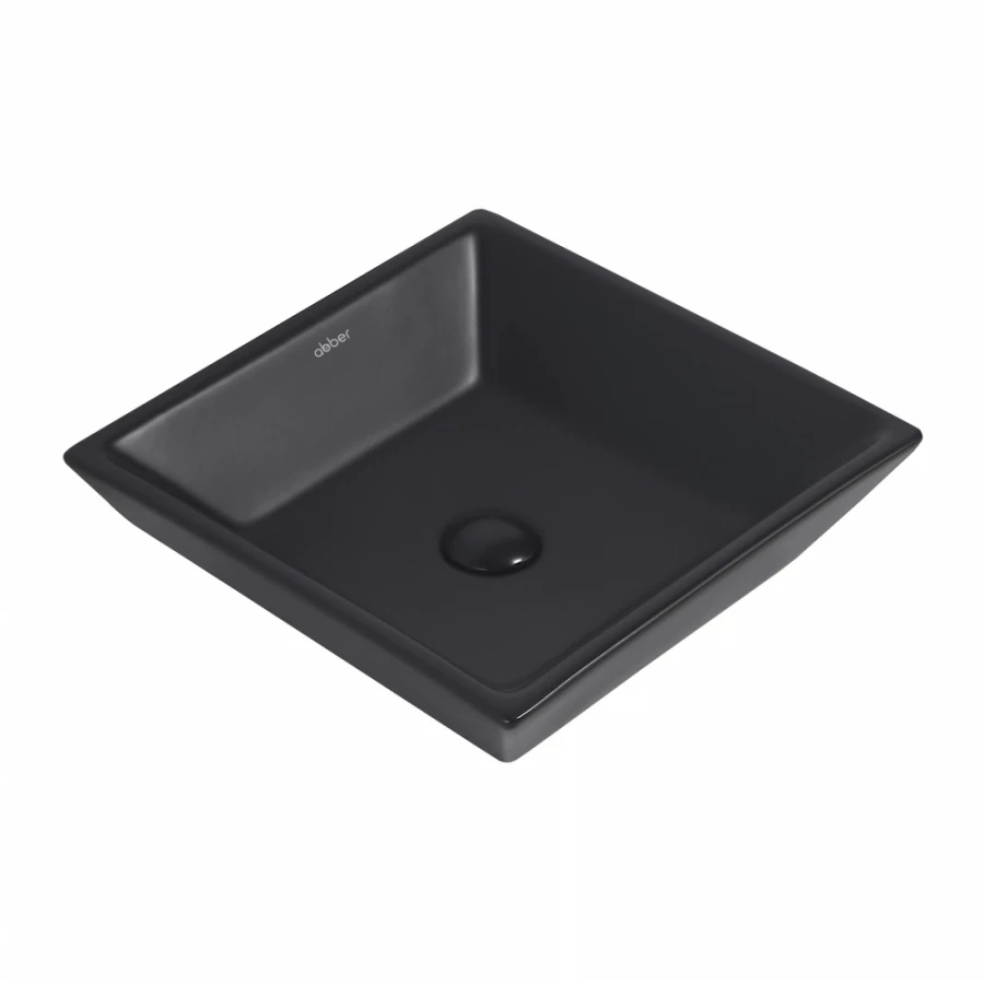 Раковина накладная Abber Rechteck черная матовая AC2214MB