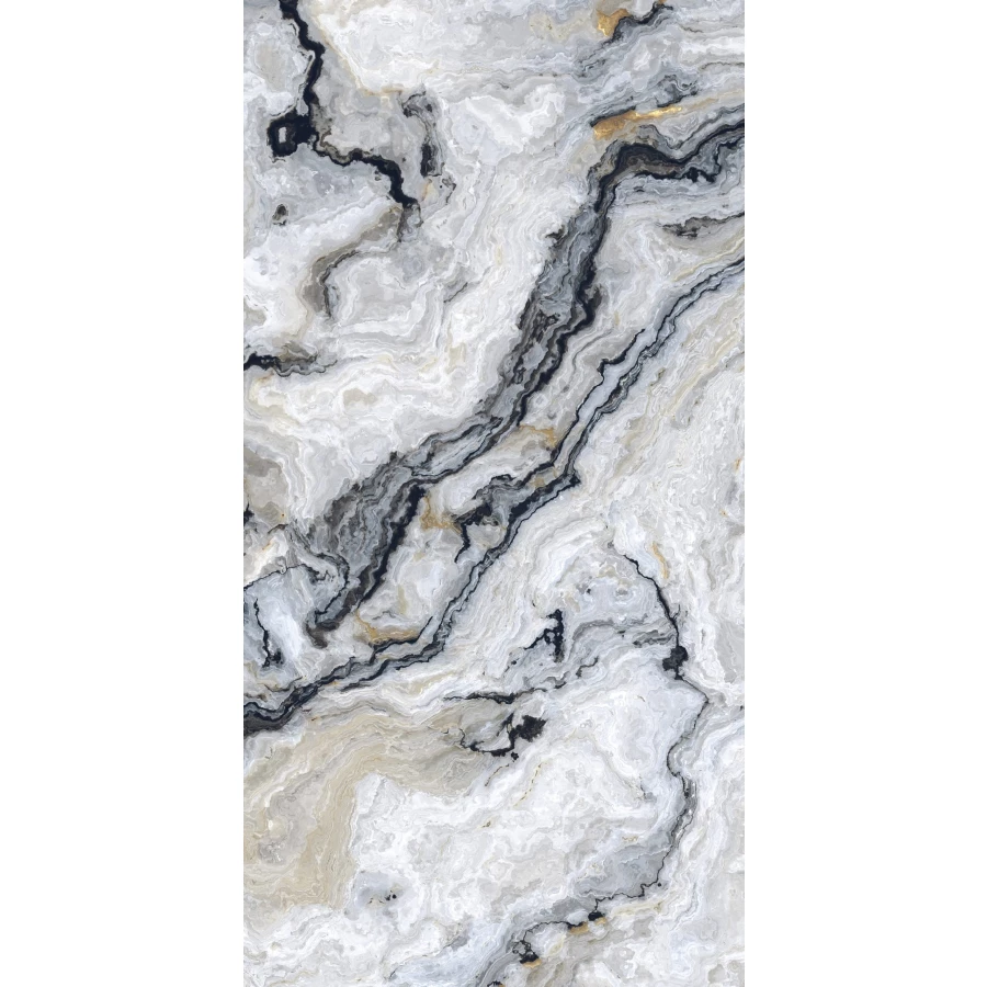 Керамогранит Seratonia Carving-Glossy GS Basil Natural серый 120х60 см