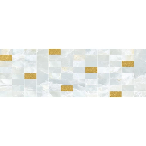 Декор Laparet Eden мозаичный светло-голубой золото MM60156 20х60 см