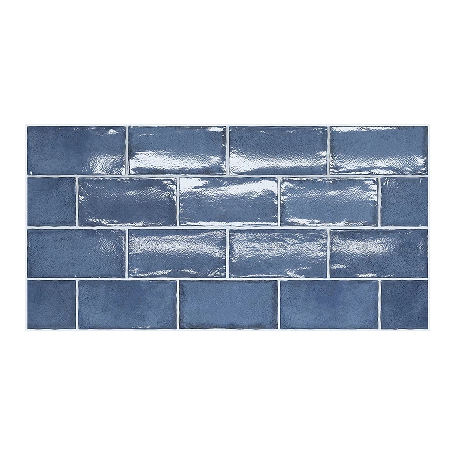 Плитка керамическая Equipe Алтея Тhистле Блуе / Altea Thistle Blue глянцевая синяя 27611 15х7,5 см