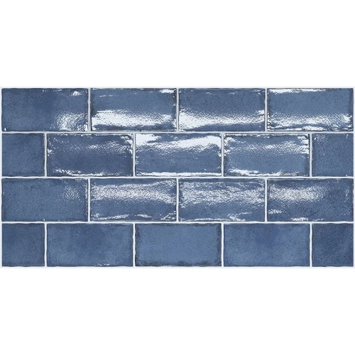 Плитка керамическая Equipe Алтея Тhистле Блуе / Altea Thistle Blue глянцевая синяя 27611 15х7,5 см