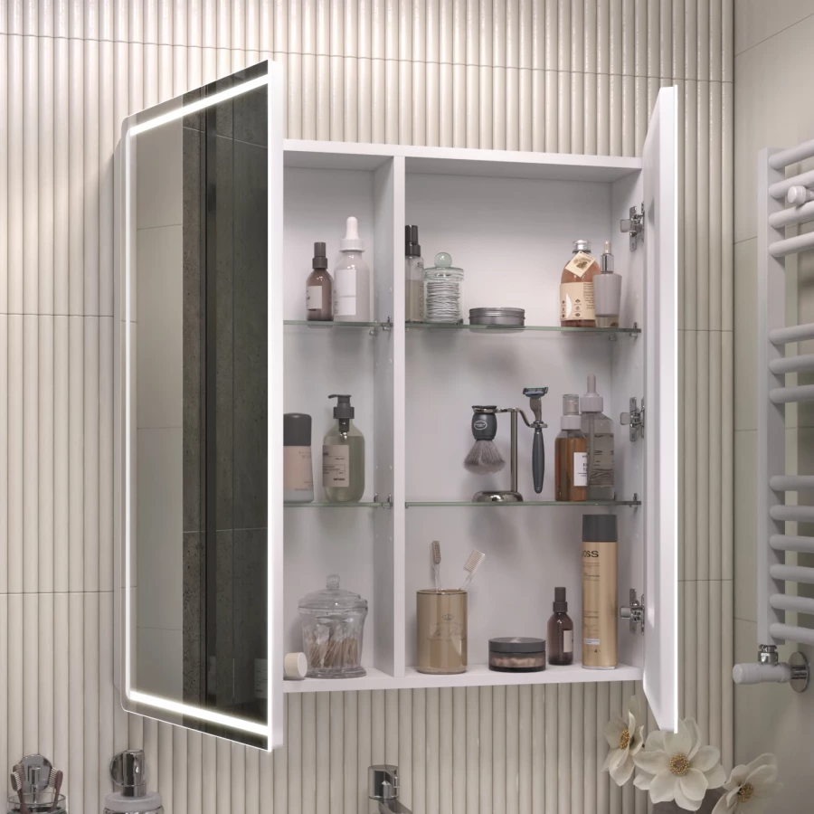 Зеркало шкаф Vigo Geometry Comfort 800 навесной 221 79.6x79 см