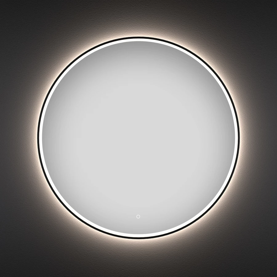 Зеркало Wellsee LED-подсветка фронтальная функциональная форма круглая 172200240 80х80 см