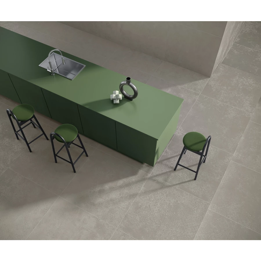 Керамогранит Leonardo Morgana MRGN 120G RM матовый серый 120x120 см