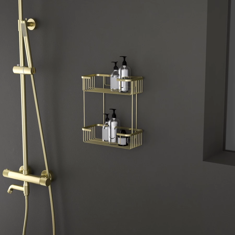 Полка Timo Saona двойная золото матовое 13083/17