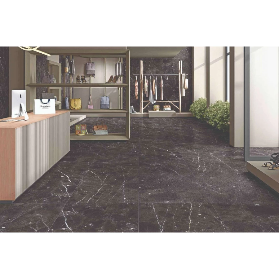 Керамогранит NT Ceramic Rockstar Annatar Black Сахар полуглянцевый черный NTTHS99810K 120х60 см