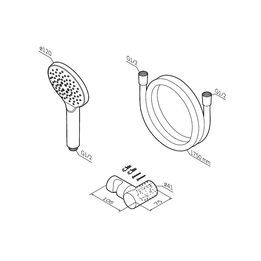 Душевой набор Am Pm Like F0118022