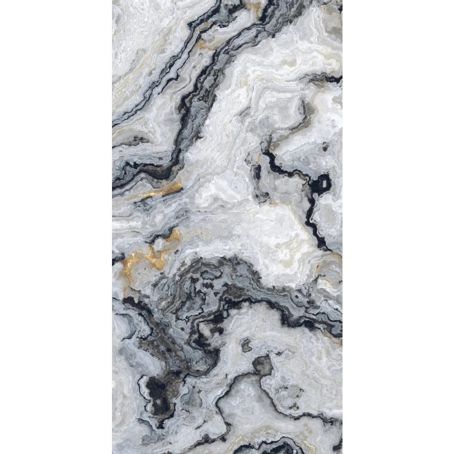 Керамогранит Seratonia Carving-Glossy GS Basil Natural серый 120х60 см