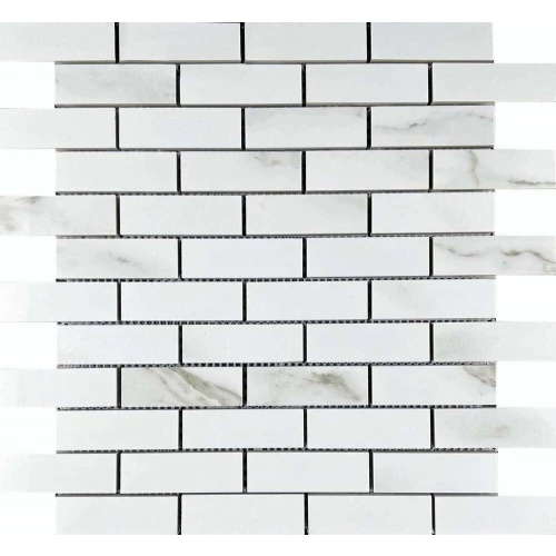 Мозаика Velsaa Mosaic Statuario Eva Mosaic Brick Bone 32,1х29,9 см