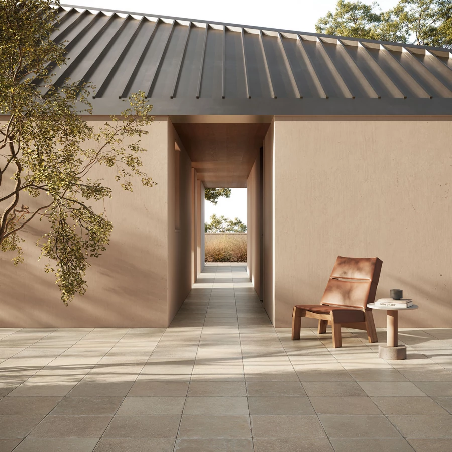 Керамогранит Isla Tiles Pomposa Argilla матовый серо-бежевый 40х40 см