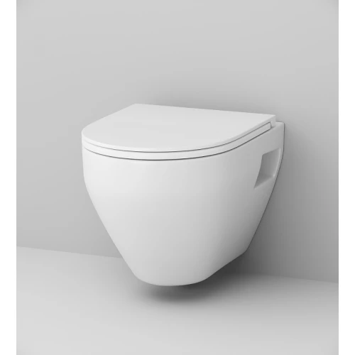 Сиденье для унитаза с микролифтом Am Pm Spirit V2.0 быстросъемное C707857WH