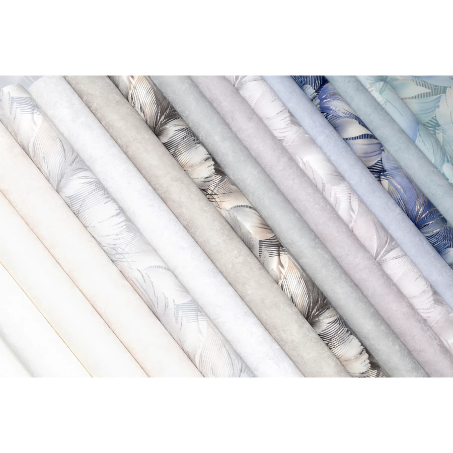 Обои флизелиновые Palitra Home Aura HomeColor серые HC72173-45 1,06х10,05 м