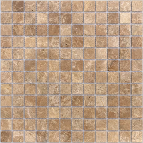 Мозаика из натурального камня Caramelle Mosaic Emperador Light POL жёлто-коричневый 29,8x29,8 см