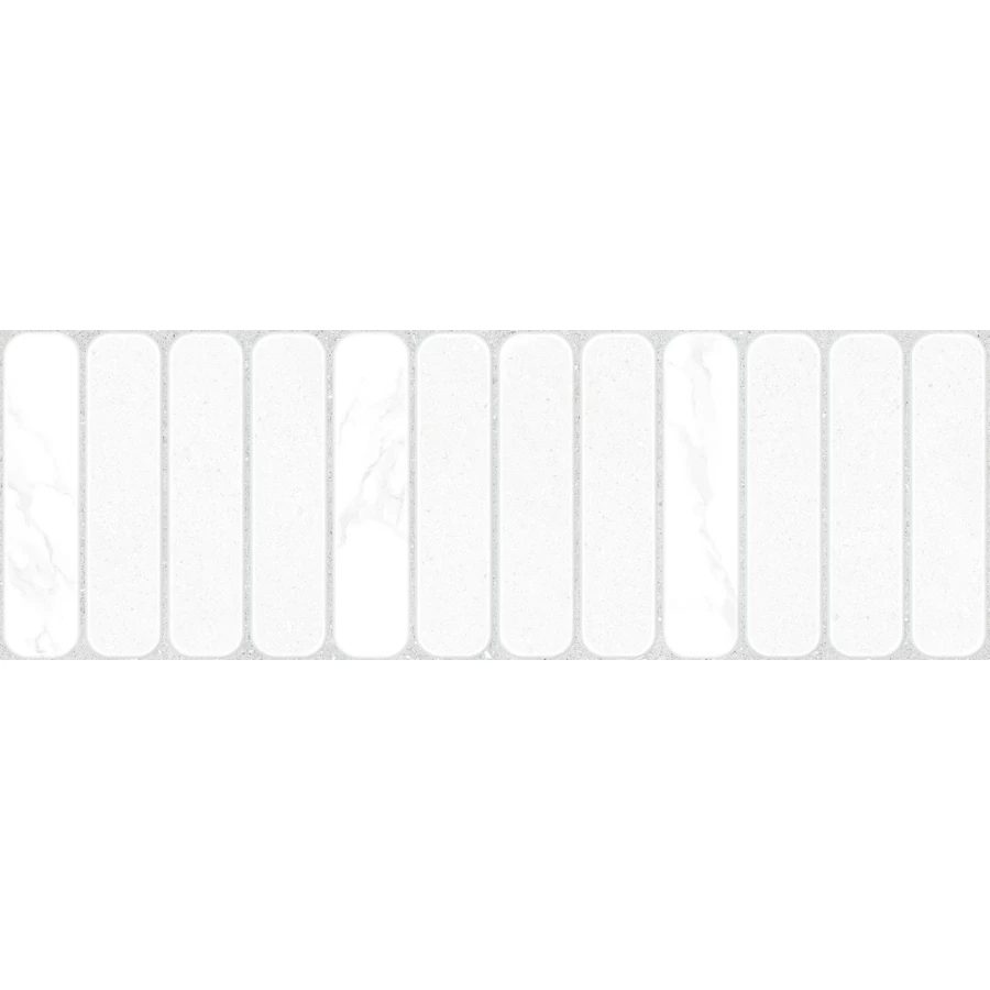 Плитка настенная ALMA Ceramica Amarant матовая белая TWU3090AMT37R 90х30 см