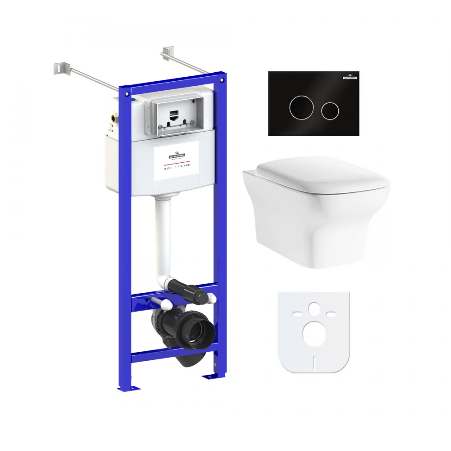 Унитаз Lavinia Boho Relfix Bristol Rimless 77050204 (комплект 6 в 1)