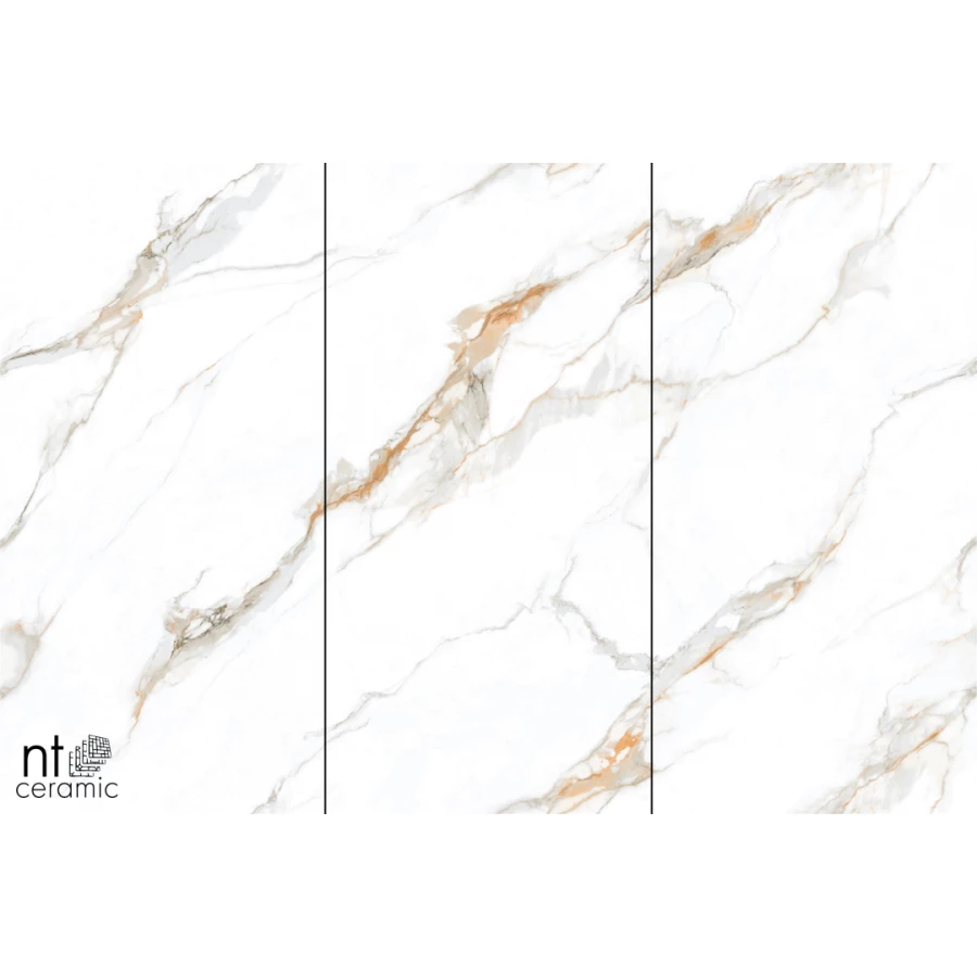 Керамогранит NT Ceramic Atlas Wide Calacatta Gold Полированный NTT3002P 240х120 см