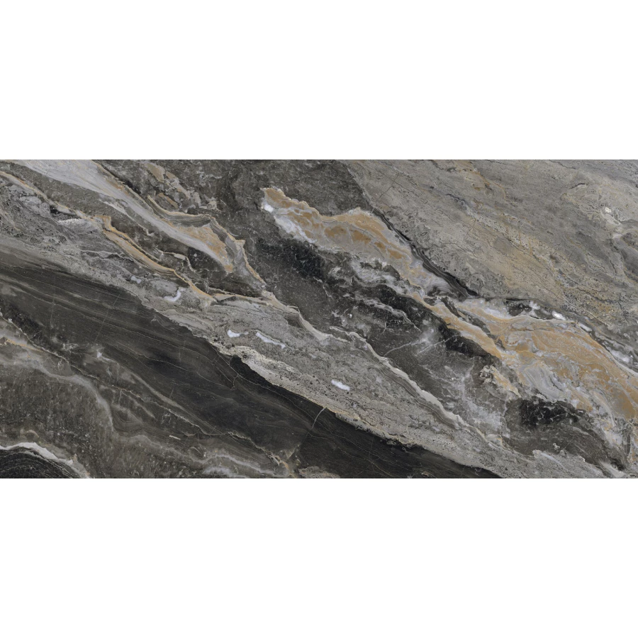 Керамогранит Fanal Orobico Black SShine черный 60х120 см