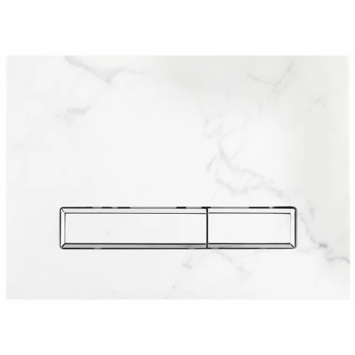 Каменная клавиша смыва Lavinia Boho RelFix 38050903, c антибактериальным покрытием SanitiZed, цвет statuary