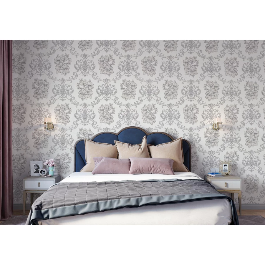 Обои флизелиновые Palitra Life Corsica белые PL72123-12 1,06х10,05 м