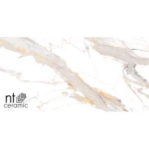 Керамогранит NT Ceramic Bright and Shiny Calacatta Light Grey mat Матовый NTT9120M 120х60 см