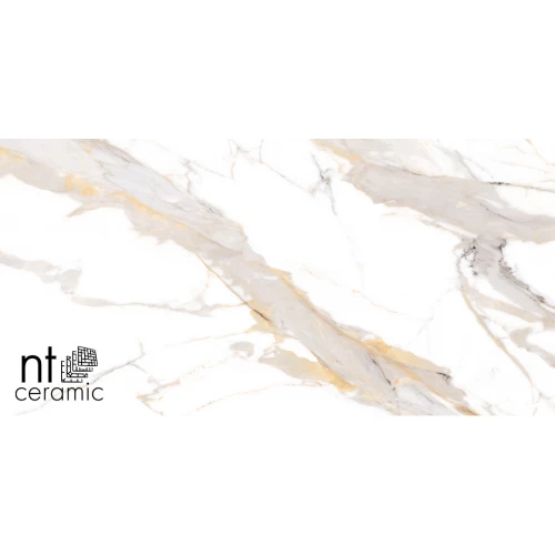 Керамогранит NT Ceramic Bright and Shiny Calacatta Light Grey mat Матовый NTT9120M 120х60 см