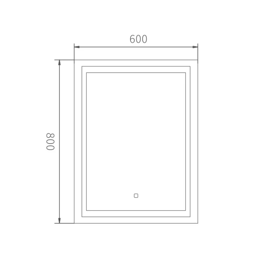 Зеркало Haiba с Led подсветкой HB660 60x80 см