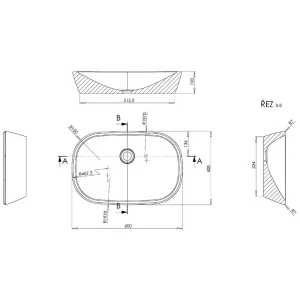Умывальник Ravak Ceramic 600 O белый 60x40 см