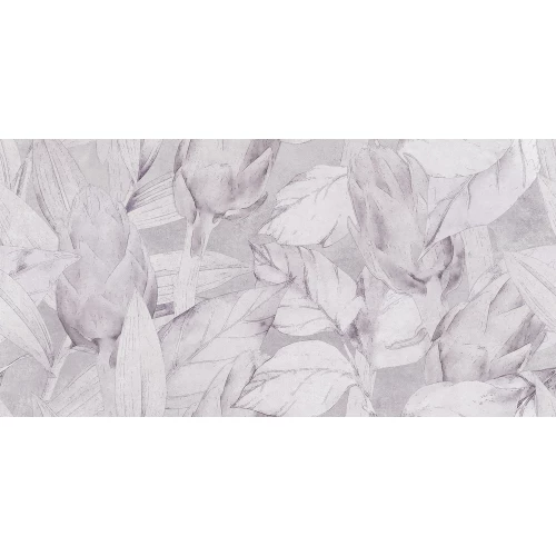 Плитка Cersanit Brooklyn цветы матовая светло-серая A17974 59,8х29,8 см