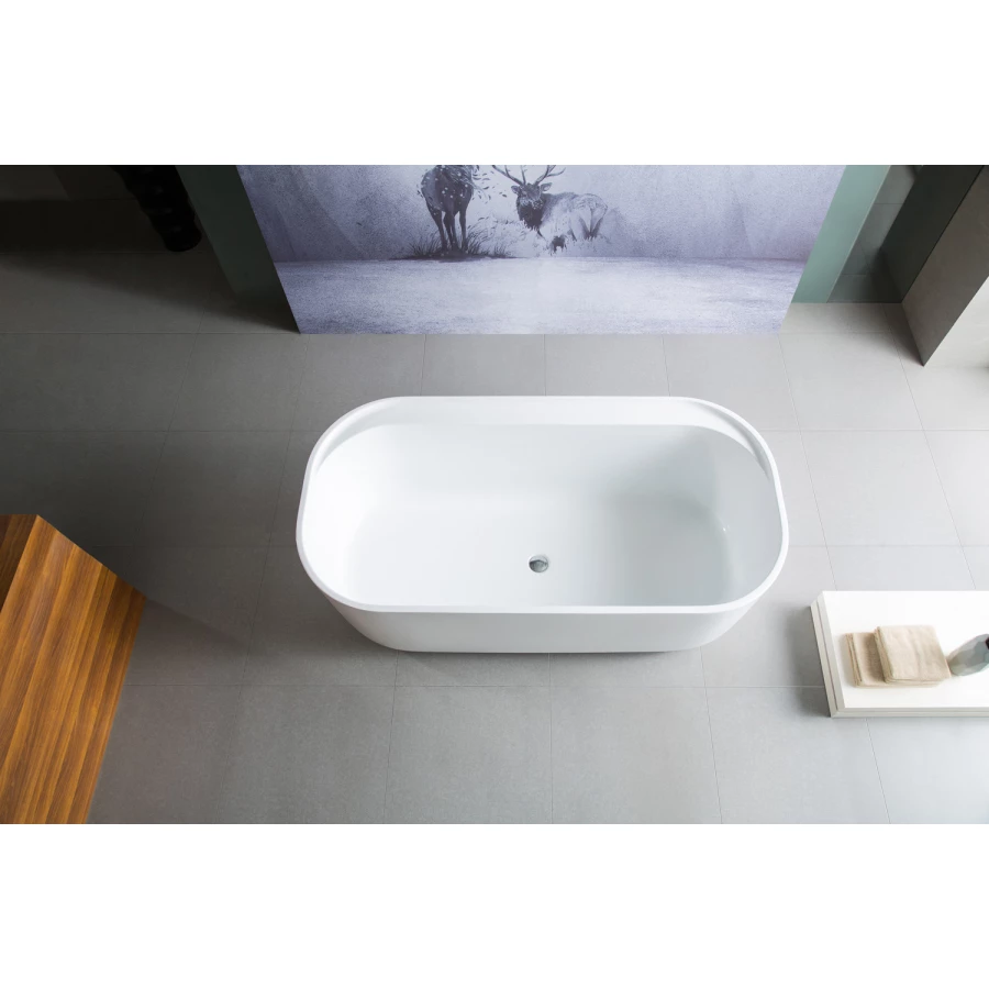 Ванна акриловая Azario Winchester в комплекте с сифоном и металлической рамой WIN17085 169х86х60 см