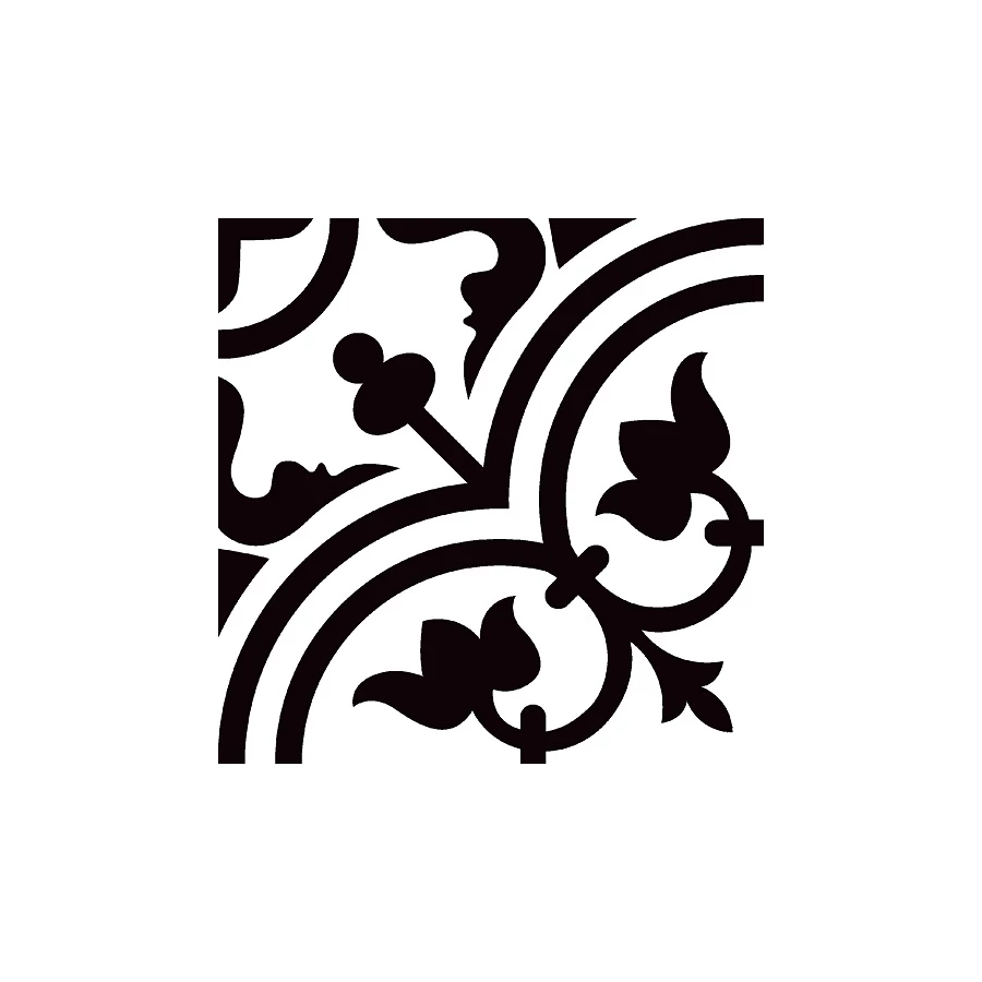 Керамогранит Alpas Euro Ornament 3011 матовый белый 20х20 см