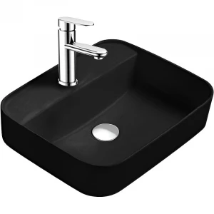 Раковина для установки на столешницу Aquatek Вега матовый черный AQ5506-MB 500*395*140 мм