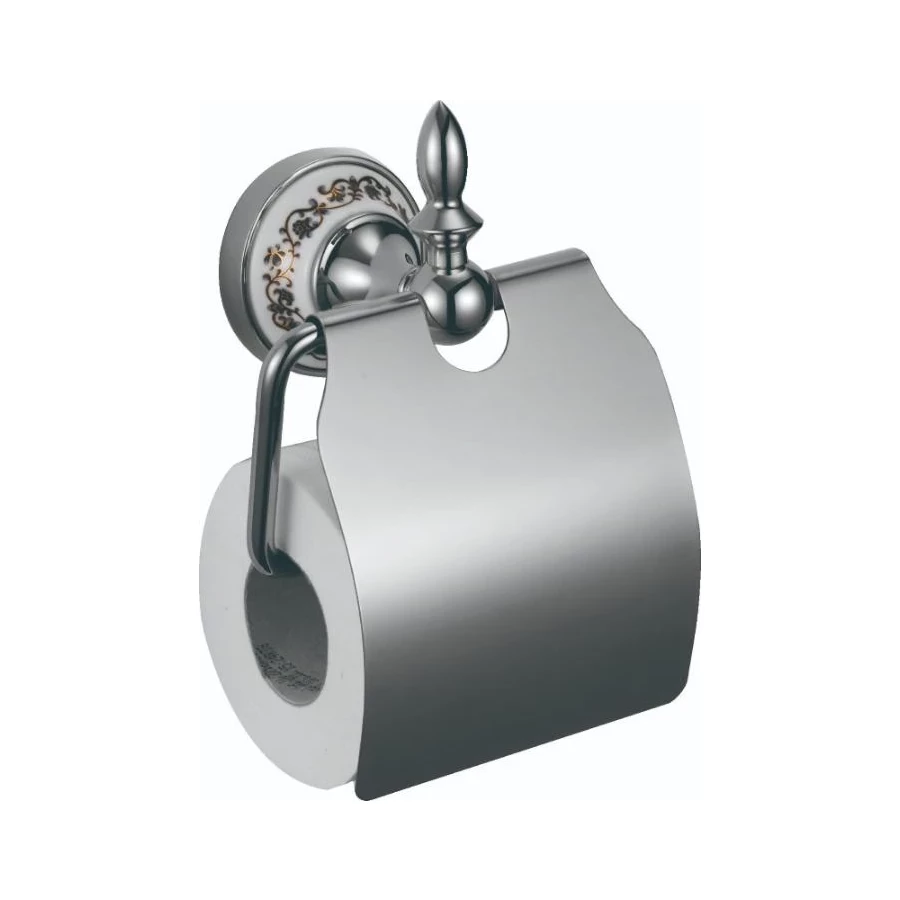 Держатель для туалетной бумаги с крышкой Savol 68а S-06851A хром