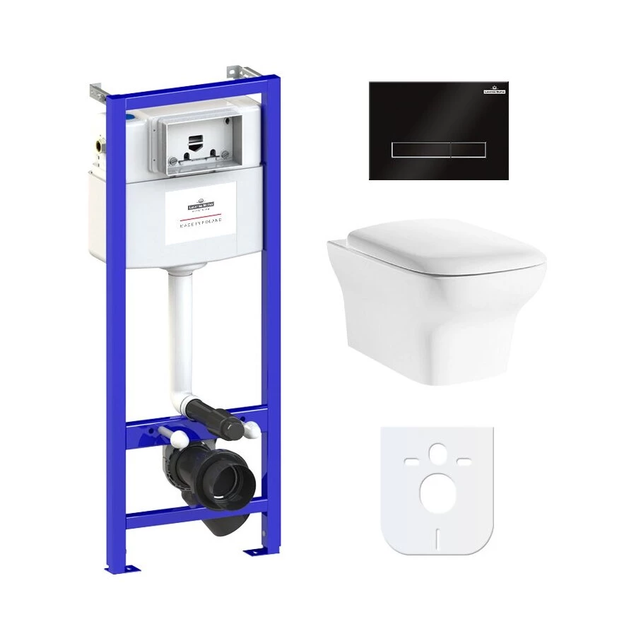 Унитаз Lavinia Boho Relfix Bristol Rimless 77040118 (комплект 6 в 1)