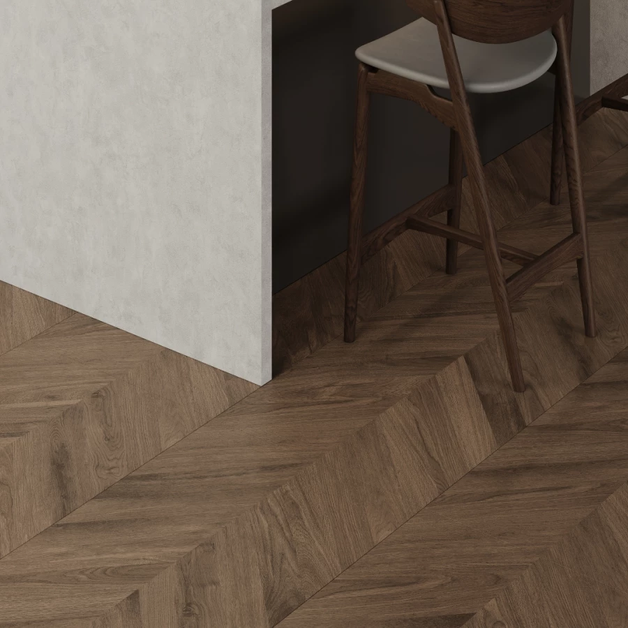 Wood Latina Brown Chevron