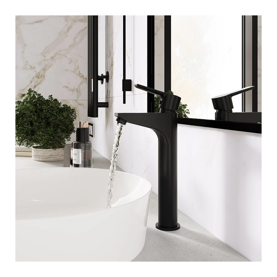 Смеситель для раковины Laparet Alamera высокий black N2016229LPT