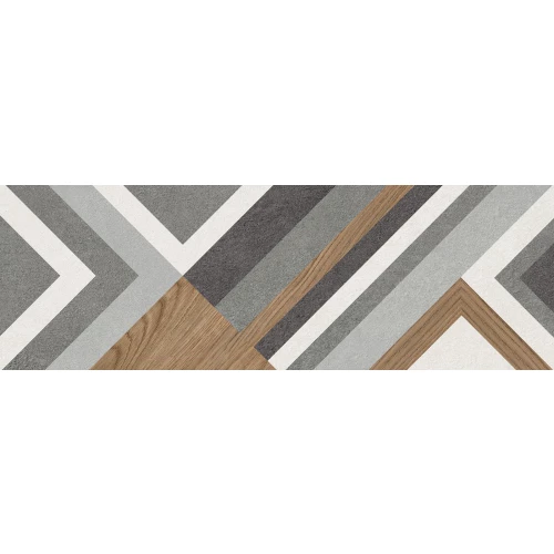 Плитка настенная ALMA Ceramica Stereo матовая многоцветная TWU3090STO74R 90х30 см